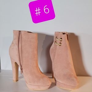 Plataform ankle boots baby pink # 6